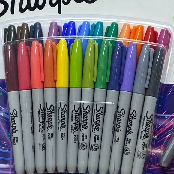 Sharpie Mini Permanent Markers 24 Fine Point Color 1 Metallic Artist 25 Count - Picture 2 of 9